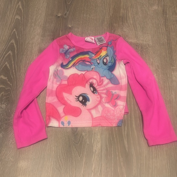 Disney Frozen & My Little Pony fleece pajama tops size 4/5 EUC - Picture 2 of 7